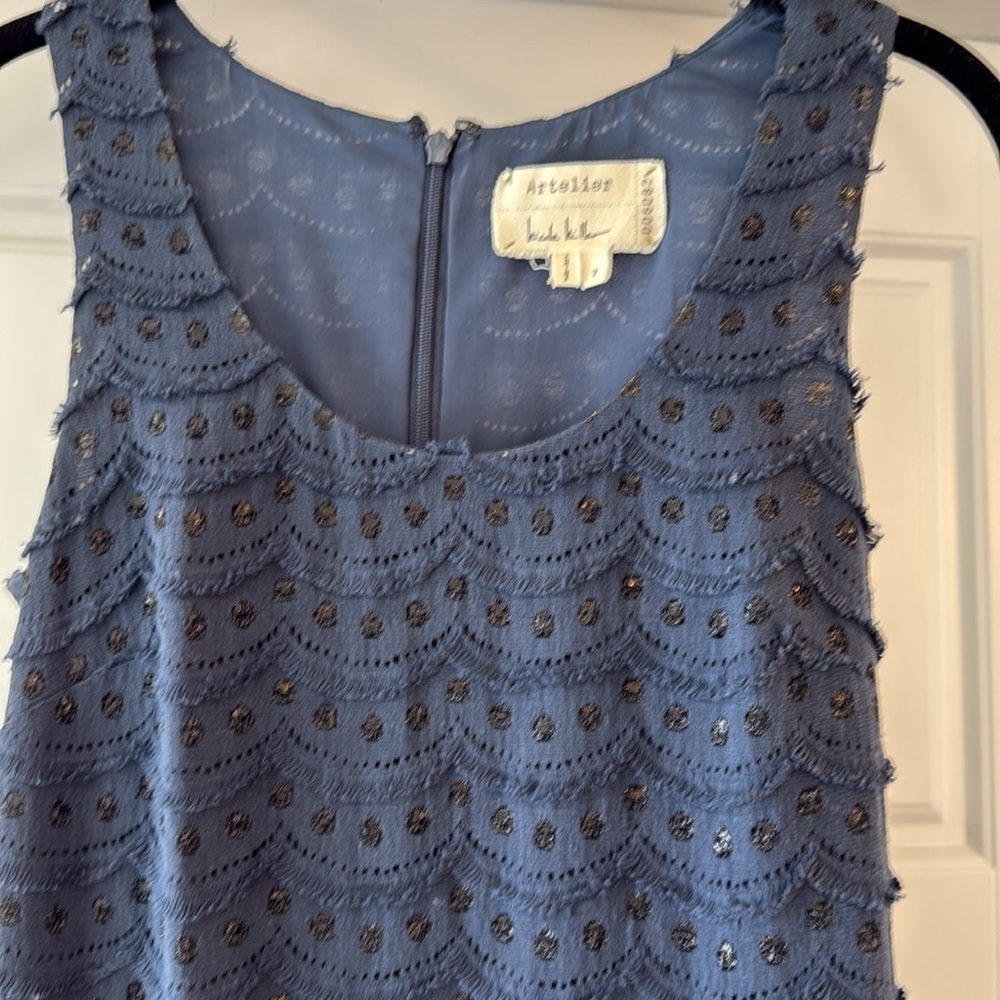 Navy Blue Dress. Artelier by Nicole Miller. Women’s size 2 - Picture 2 of 13